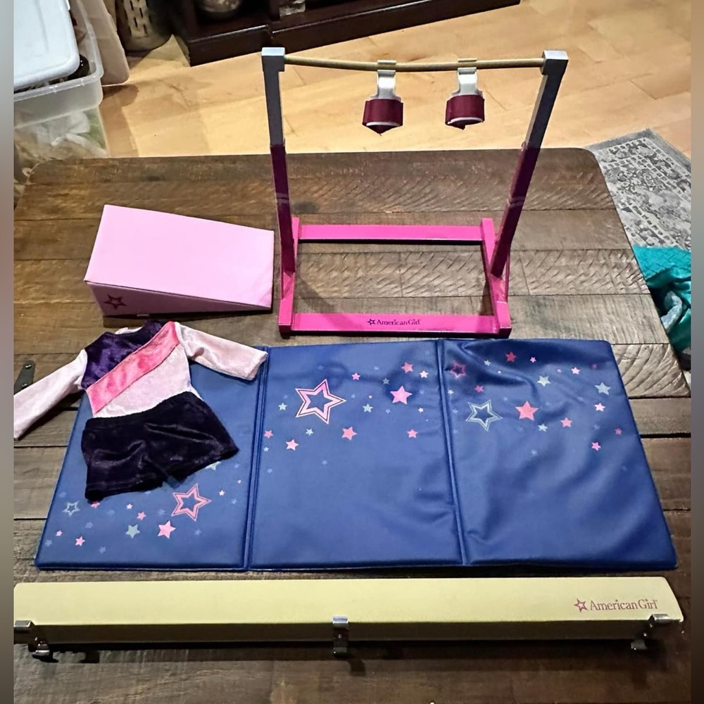 American Girl gymnastic bundle, like new